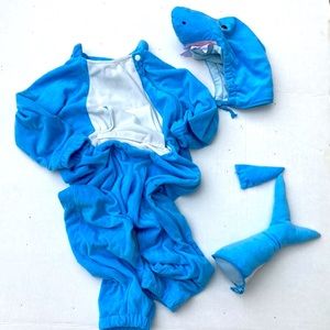 Kids Plush Adaptive Shark Costume Jumpsuit ~ XS (4-5) ~